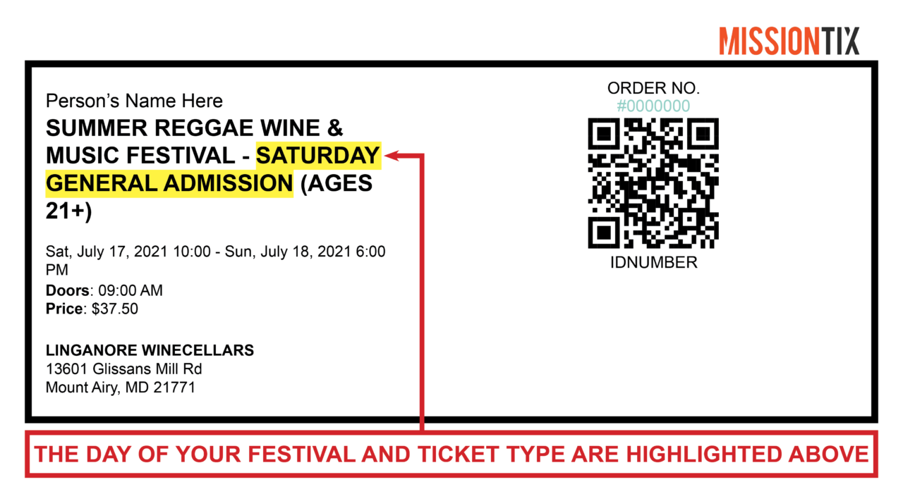 Festival Ticket Diagram.2 Linganore Wines